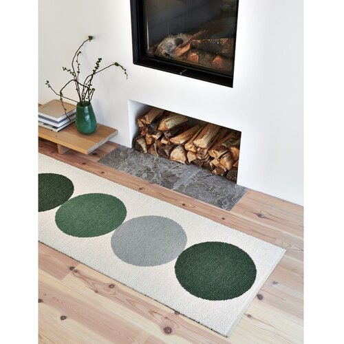 Pappelina zelena/kremno bela notranja in zunanja preproga 70x140 cm otto herb &amp;ndash; Slike