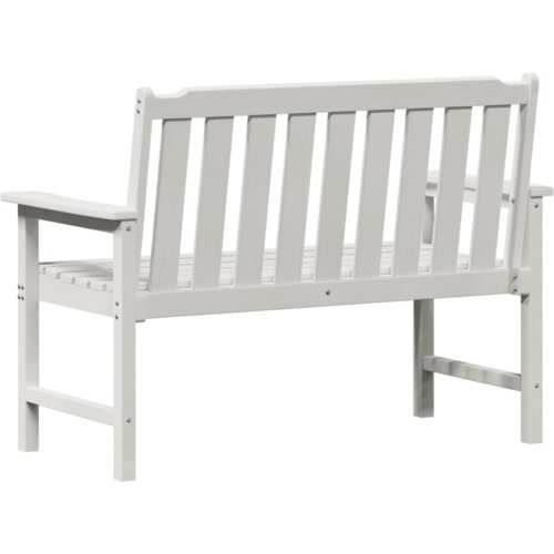 VidaXL vrtna klupa bijela 120 cm hdpe Slike