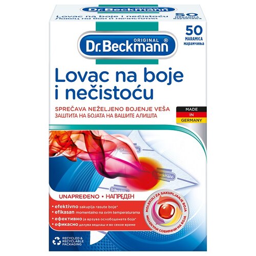 Dr. Beckmann dr.beckmann lovac na boje i nečistoću, 50 maramica Slike