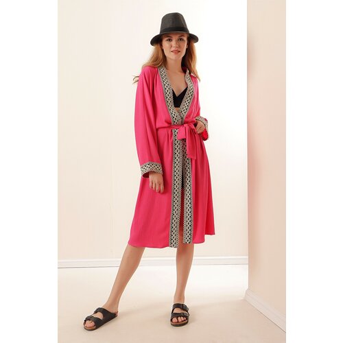 Bigdart kimono & caftan - pink - regular fit Slike