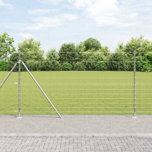 vidaXL Field Fence 1.4x25 m Pocinkano jeklo Cene