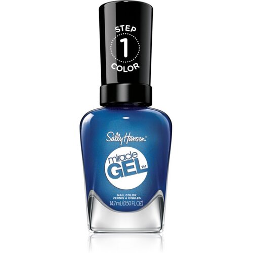 Sally Hansen Miracle Gel&amp;trade; gel lak za nokte bez kori&amp;scaron;tenja UV/LED lampe nijansa Blues Cruise 14,7 ml Slike
