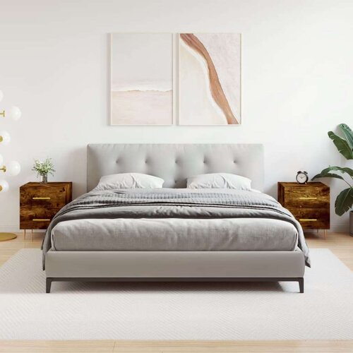 vidaXL Noćni ormarići 2 kom boja hrasta 40x35x47 5cm konstruirano drvo Cene