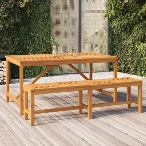 vidaXL Vrtni blagovaonski stol 150 x 90 x 74 cm masivno bagremovo drvo Cijene
