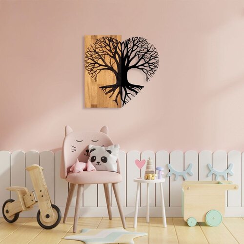 Wallity Zidna dekoracija Love Tree, 58 x 60 cm, Smeđa Cene