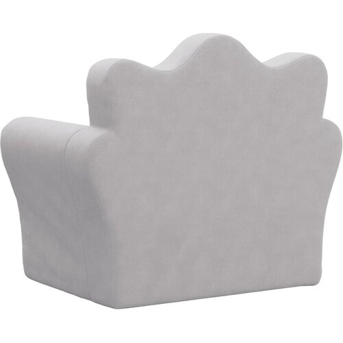  Dječja sofa svjetlosiva od mekanog pli&amp;scaron;a Slike