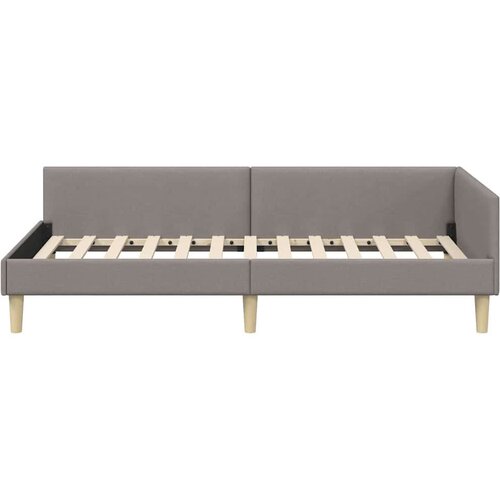  Kutni okvir kreveta Ostalo s uzglavljem Sivo-smeđa 100 x 200 cm Slike