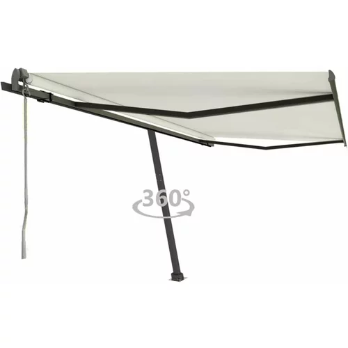  Prostostoječa avtomatska tenda 400x350 cm krem, (20728571)