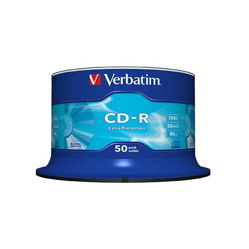  CD-R,VERBATIM, 700 MB,52X,spindle 50 kom EXTRA PRO.43351 Cene