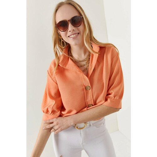 Olalook Shirt - Orange - Regular fit Slike