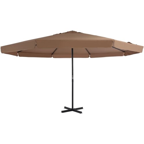 The Living Store Zunanji senčnik z aluminijastim drogom 500 cm taupe - Senčnik, (21750371) Cene