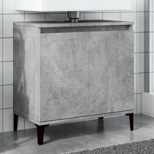 vidaXL Omarica za umivalnik betonsko siva 58x33x60 cm inženirski les Cene