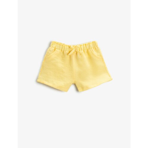 Koton Shorts - Yellow - Normal Waist Slike