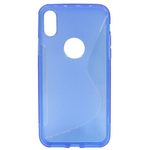 Chameleon Gumiran ovitek (TPU) za Apple iPhone X, modro-prosojen SLine Cene