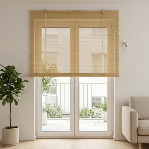 Rolo zavjesa Prirodna 150 x 220 cm Bambus Cene
