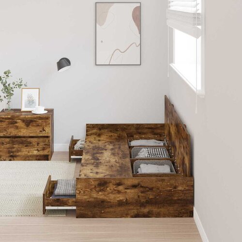  Krevetna konstrukcija Staro drvo 90 x 200 cm Konstruirano drvo Slike