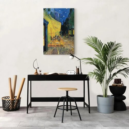  Slika - Vincent van Gogh &amp;ndash; Caf&amp;eacute; Terrace at Night 20x30 Na talijanskom platnu Slike