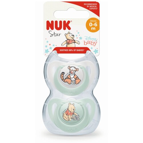 Nuk duda varalica - silikon Star Winnie the Pooh 0-6 m Slike