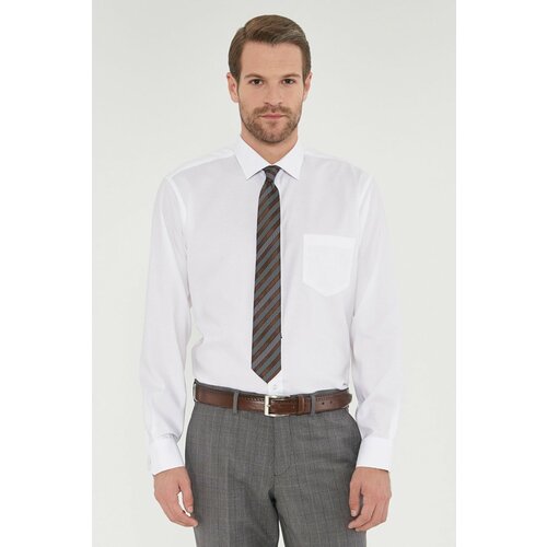 ALTINYILDIZ CLASSICS Men's White Non-iron Regular Fit Comfortable Cut Shirt Slike