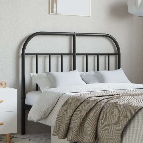 vidaXL Metalno uzglavlje crno 120 cm Cene
