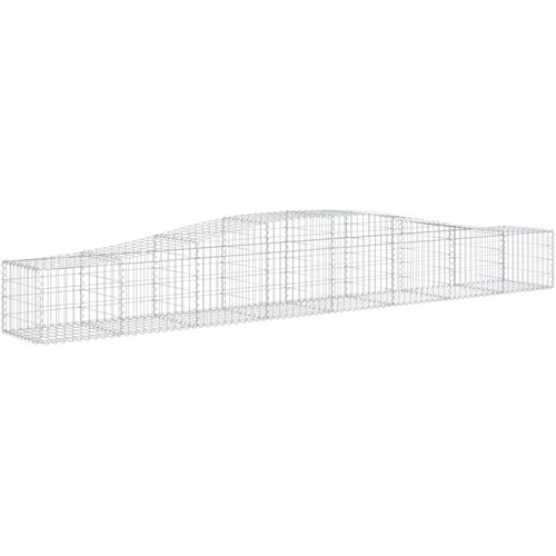  Lučne gabionske ko&amp;scaron;are 6 kom 400x50x40/60 cm pocinčano željezo Slike