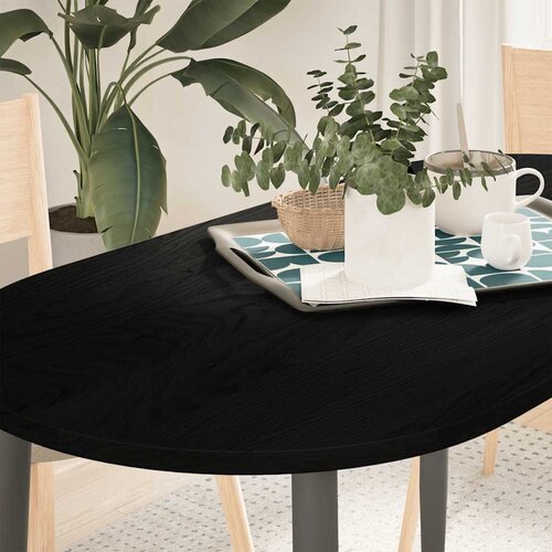 Stolna ploča tamnosmeđa 120x60x2 cm ovalna masivna hrastovina Cijene