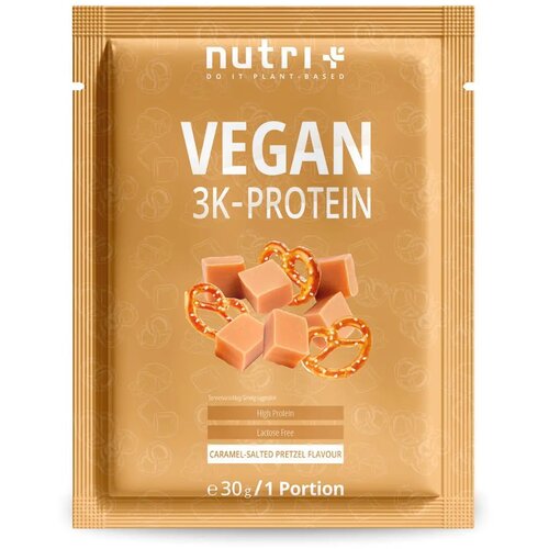 Vegan 3K Protein Powder, paket za testiranje - Caramel Salted Pretzel Slike