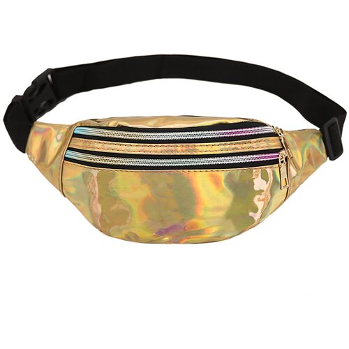 Generic Mode Damen Herren Running Laser G&amp;uuml;rteltasche, Wasserdichte PU G&amp;uuml;rteltasche, 2 F&amp;auml;cher mit Rei&amp;szlig;verschluss, Verstellbarer Bund, G&amp;uuml;rteltasche Unisex Erwachsene Reise Lauftasche Party Festliche S, (21127119) Slike