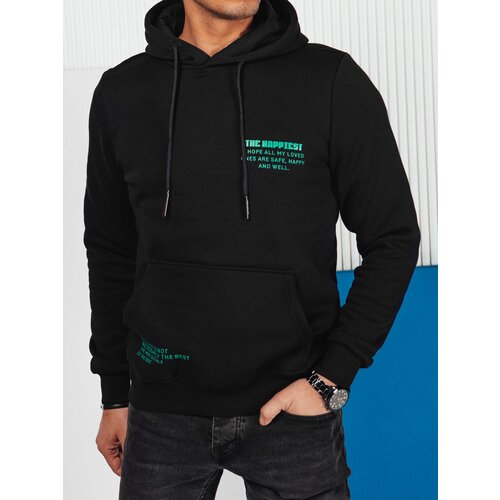 DStreet Bluza męska z kapturem czarna Slike