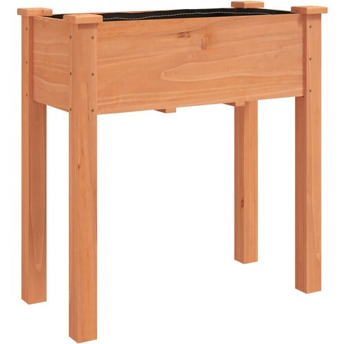 VidaXL Korito s podlogo rjave barve 71x37x76 cm trden les jelke, (20758868) Slike