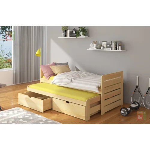 ADRK Furniture Otroška postelja Tomi - 90x200 cm - naravni bor