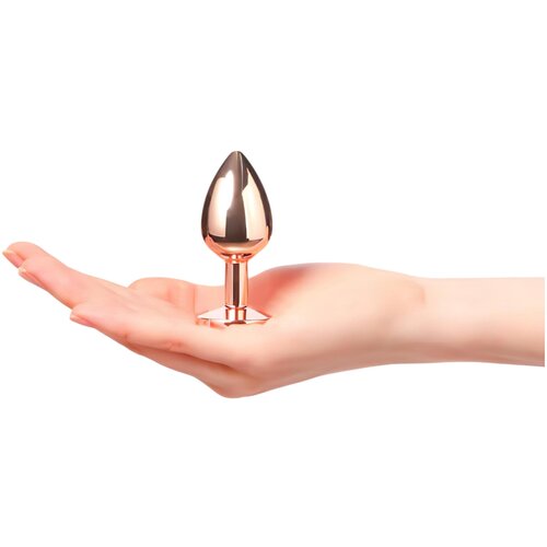 Dorcel Diamond Plug S - aluminijski analni dildo - mali (ružičasto zlato) Slike