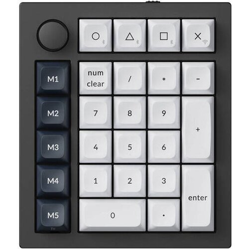 KEYCHRON Q0 Max RGB QMK/VIA Knob Različica numerične tipkovnice (črna) Slike