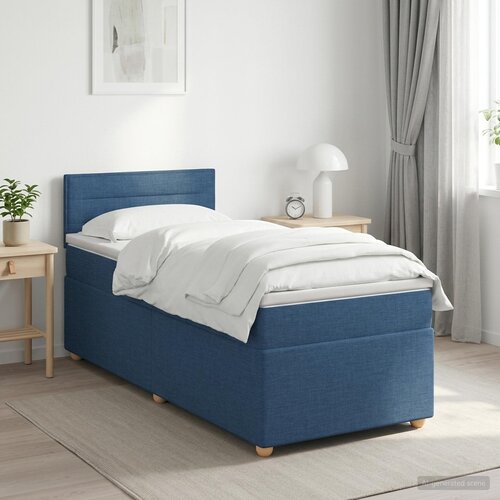  Boxspring krevet s madracem Plava 100 x 200 cm Tkanina Cene