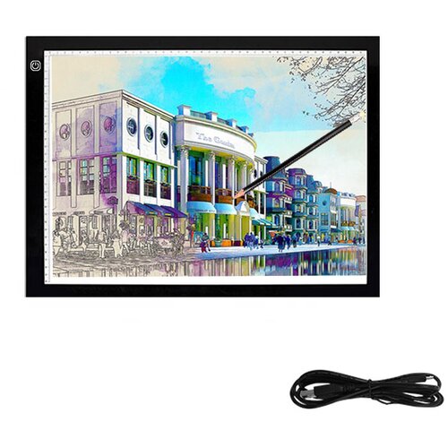 INF LED svetlobna namizna risalna tabla z merilom A3, (21273106) Slike