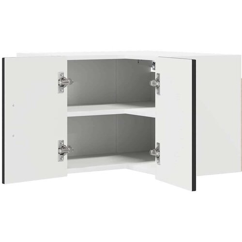 VidaXL zidni kuhinjski ormarić crna 57 x 57 x 40 cm konstruirano drvo Slike