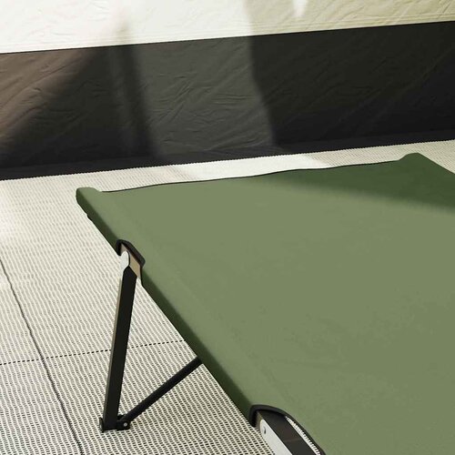  Sklopivi kamperski krevet 2 pcs Zelena 206 x 76 x 74 cm Slike