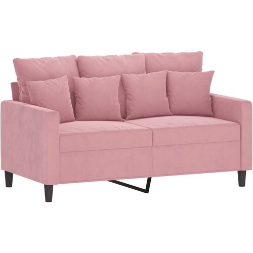  2-dijelni set sofa s jastucima ružičasti bar&amp;scaron;unasti Slike