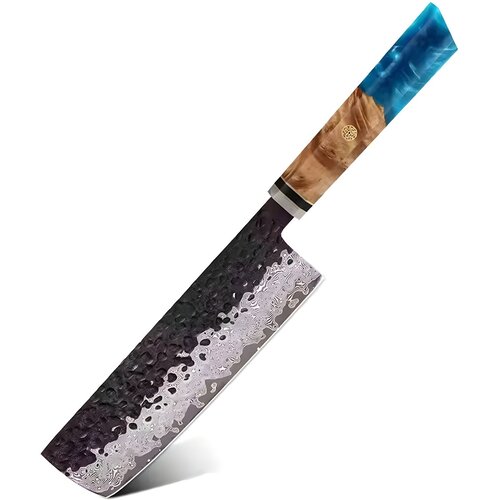  Damaskasti kuhinjski nož AI-37542 - Nakiri / Plava KP37542 Cijene