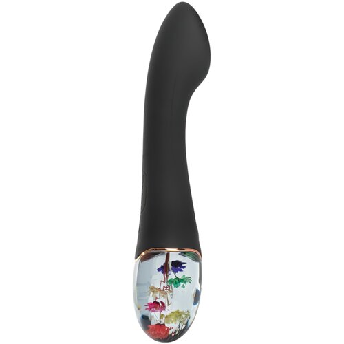 LOVISS Flower - vibrator za G-točku (crni) Slike