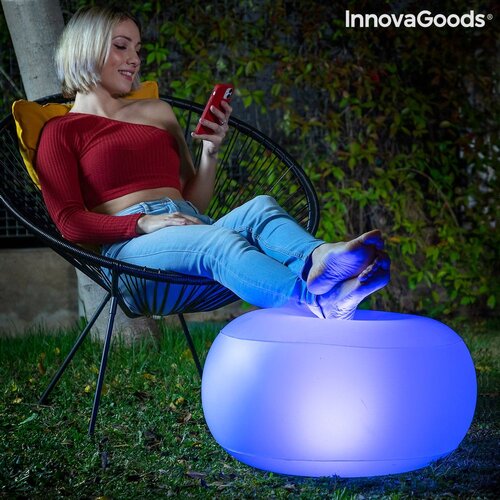 InnovaGoods Sjedalo na napuhavanje s višebojnim LED svjetlima i daljinskim upravljačem Pulight Cijene