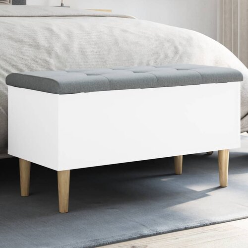  Klupa za pohranu bijela 82x42x46 cm od konstruiranog drva Cijene