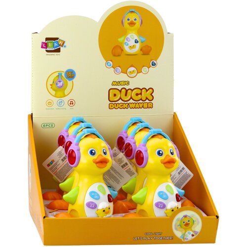 Muzička glazbena patka sa slu&amp;scaron;alicama - žuta Slike