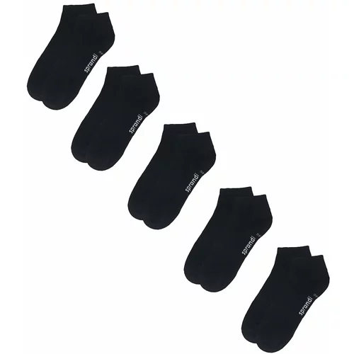 Sprandi Set 5 parov ženskih nizkih nogavic 0WB-003-AW23 (5-pack) Črna