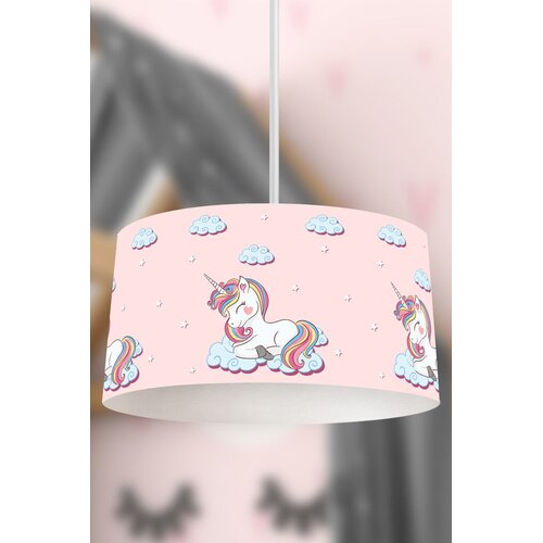 Bata i seka Dečija viseća lampa Jednorog, Roze Slike