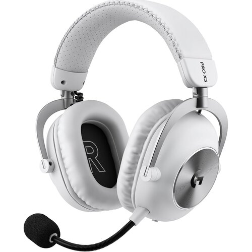 Logitech G Pro X 3 Lightspeed brezžične igralne slu&amp;scaron;alke bele barve Slike