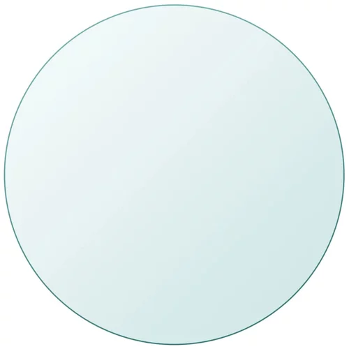 vidaXL Površina za Mizo Kaljeno Steklo Okrogle Oblike 400 mm, (20619750)