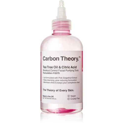 Carbon Theory Tea Tree Oil & Citric Acid tonik za dubinsko čišćenje za problematično lice, akne 250 ml Cijene