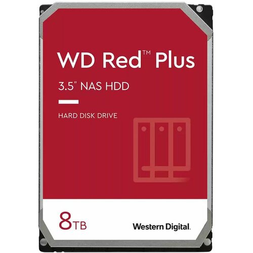Western Digital HDD NAS WD Red Plus (3.5'', 8TB, 128MB, 5640 RPM, SATA 6 Gb/s) Slike