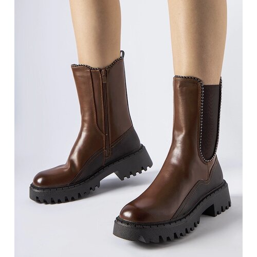 Gemre Brown insulated ankle boots Donigala Cene